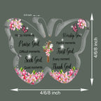 Every moment Butterfly Shaped Acrylic Plaque Christian Gifts Religious Gifts Inspirational Gifts with Bible Verse Prayers