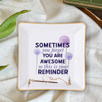 Sometimes You Forget You Are Awesome Verse Christian Gifts Inspirational Religious Gifts Ceramic Ring Dish