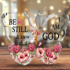 Butterfly Hibiscus Be Still Acrylic Plaque Christian Gifts Bible Verses Religious Gifts