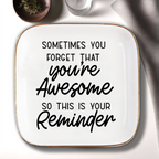 Ceramic Ring Dish You're Awesome Birthday Gifts for Women Unique, Best Friends Gifts For Women Her Mom Sister Coworker Inspirational Gifts for Women