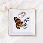 She Believed She Could So She Did Christian Gifts Inspirational Religious Gifts Ceramic Ring Dish