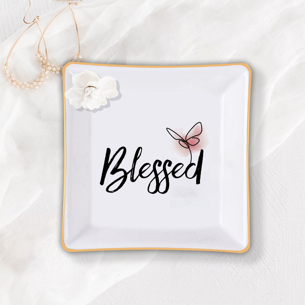 God Blessed Christian Gift Inspirational Religious Gift Ceramic Ring Dish
