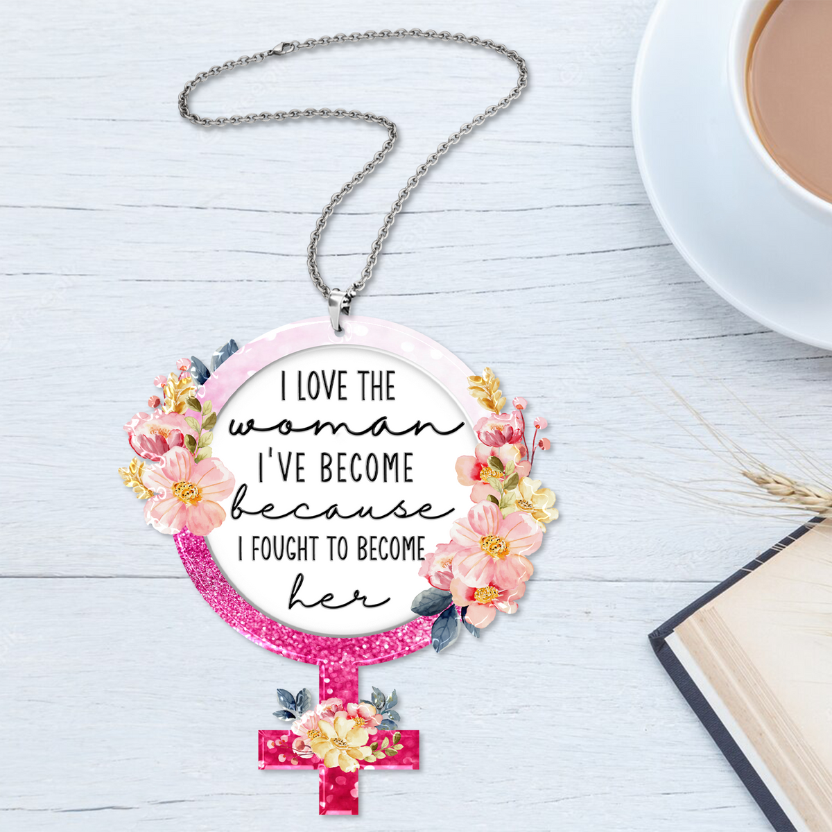 Flower Woman Power Christian Gifts For Women, Birthday Gifts For Women, Ornament Gift, Christmas Ornament Car Hanging