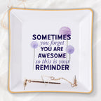 Sometimes You Forget You Are Awesome Verse Christian Gifts Inspirational Religious Gifts Ceramic Ring Dish