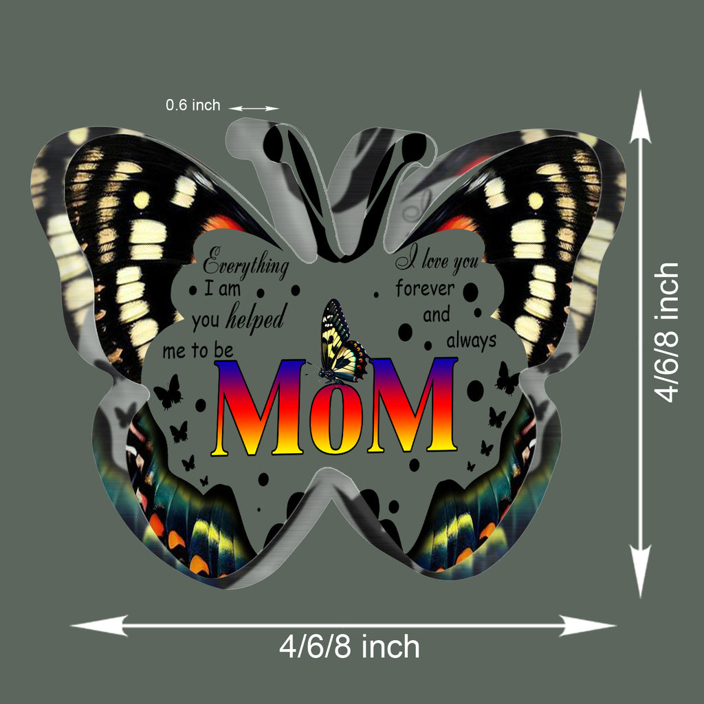 I Love You Mom Mothers Day Gifts for Mom, Unique Mom Birthday Gift Ideas, Butterfly-Shaped Acrylic Keepsake Gifts