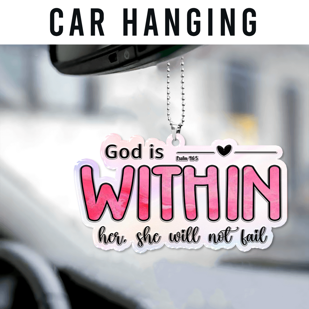 God Is Within Her Christian Gifts For Women, Birthday Gifts For Women, Ornament Gift