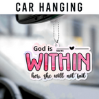 God Is Within Her Christian Gifts For Women, Birthday Gifts For Women, Ornament Gift