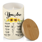 Sunflower You Are Custom Bible Verse Scented Candle Gifts