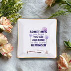 Sometimes You Forget You Are Awesome Verse Christian Gifts Inspirational Religious Gifts Ceramic Ring Dish