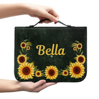 Sunflower God Says You Are Christian Personalized Bible Cover