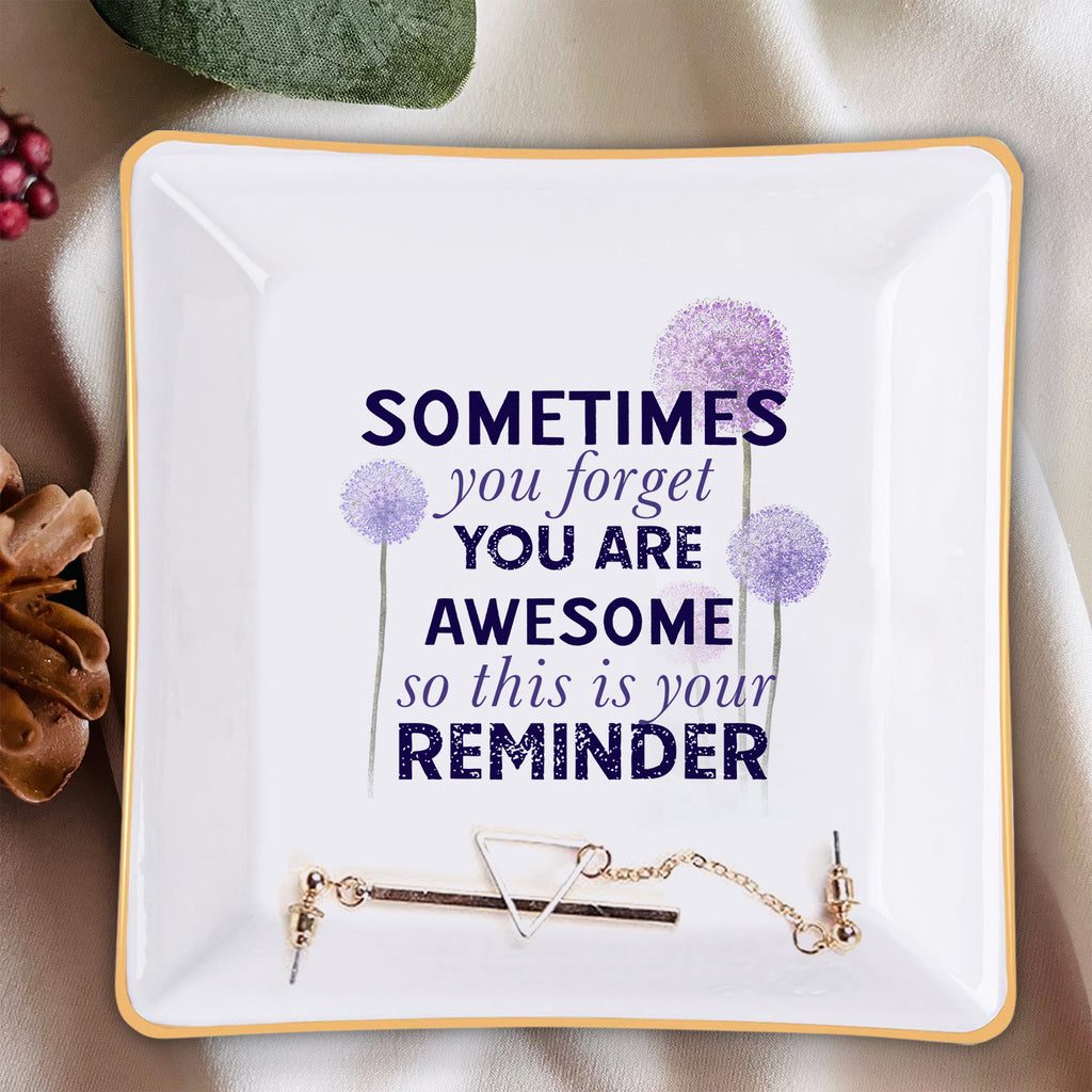 Sometimes You Forget You Are Awesome Verse Christian Gifts Inspirational Religious Gifts Ceramic Ring Dish