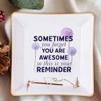 Sometimes You Forget You Are Awesome Verse Christian Gifts Inspirational Religious Gifts Ceramic Ring Dish