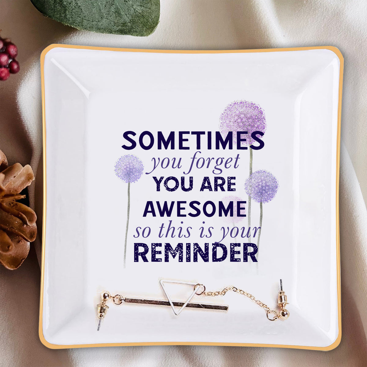 Sometimes You Forget You Are Awesome Verse Christian Gifts Inspirational Religious Gifts Ceramic Ring Dish
