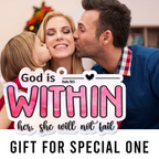 God Is Within Her Christian Gifts For Women, Birthday Gifts For Women, Ornament Gift