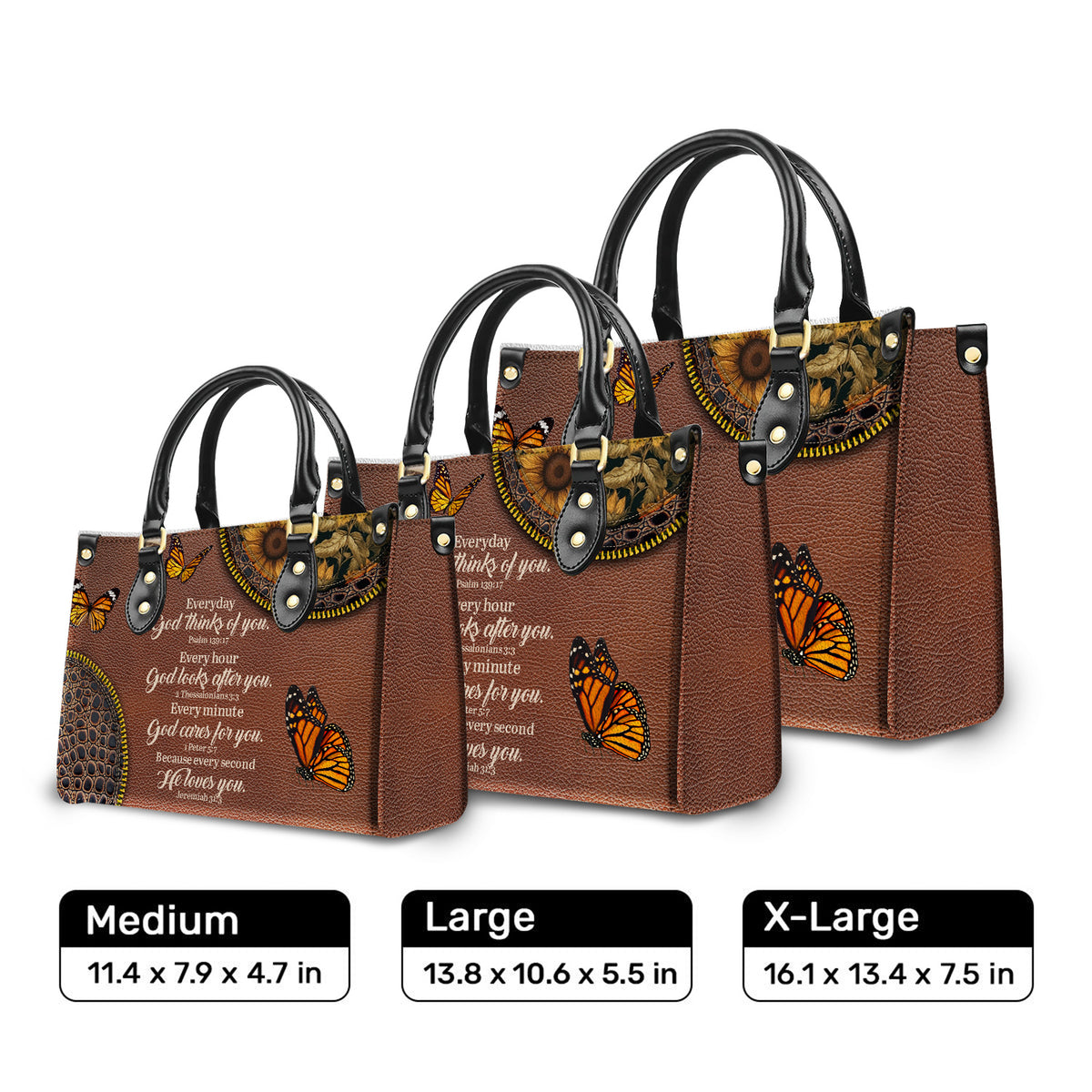 God Loves You Leather Handbag Christian Gifts Bible Verses Religious Gifts
