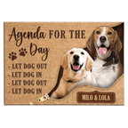 Agenda for the Day - Personalized Custom Doormat