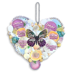 Butterfly Heart Beach Vibe God Says You Are Ornament
