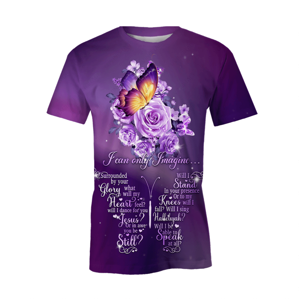 Butterfly Purple Flowers Surrounded By The Glory Hoodie