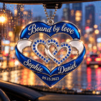 Personalized Names & Date Bound by Love Ornament - Anniversary Gift for Couple.