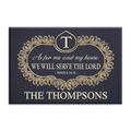 Graceful Template Serve The Lord Personalized Doormat
