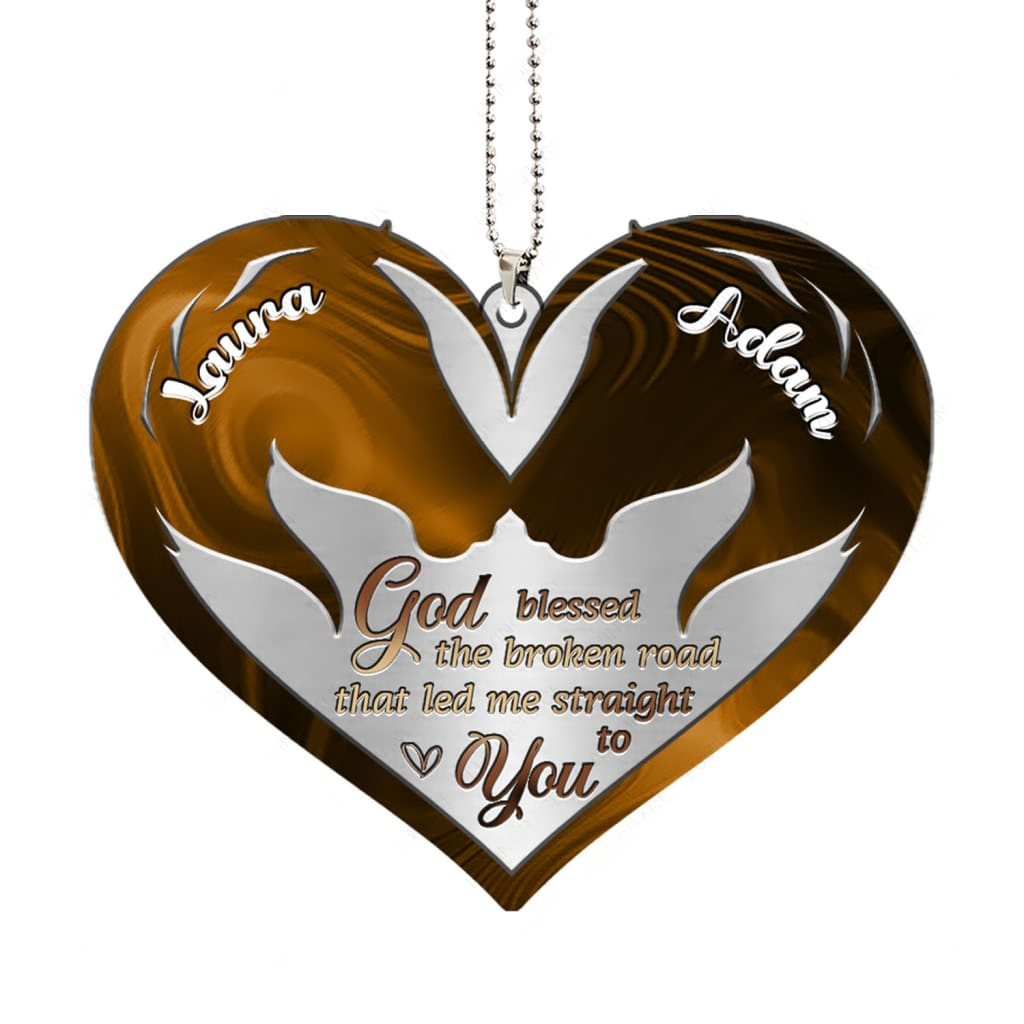 Printfamily M60 Horse Couple God Blessed Personalized Ornament