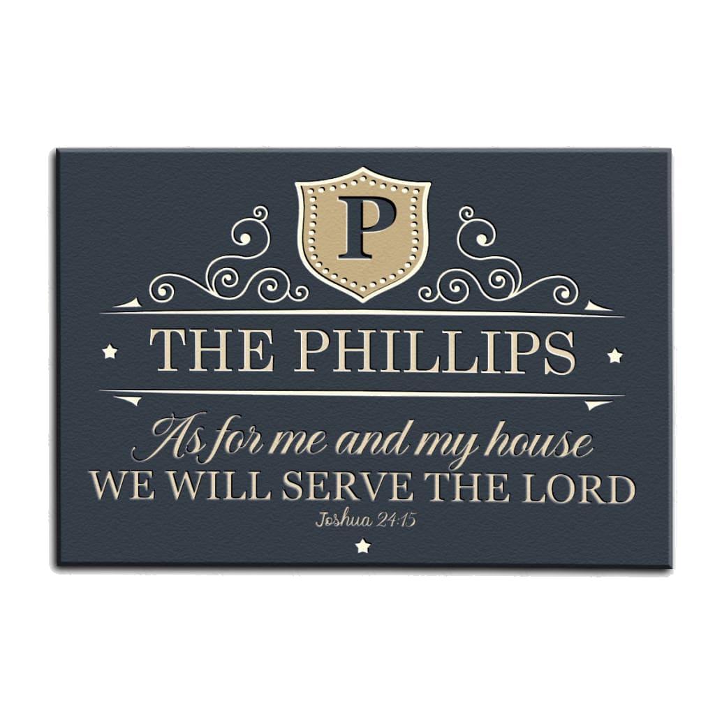 Printfamily M67 Luxury Monogram Collection As For My House Personalized Doormat