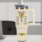 Sunflower You are 40oz Tumbler Travel Cup Christian Gifts for Women. Spiritual Gift, Inspirational Religious Gifts for Women. Birthday Gifts for Women, Friends