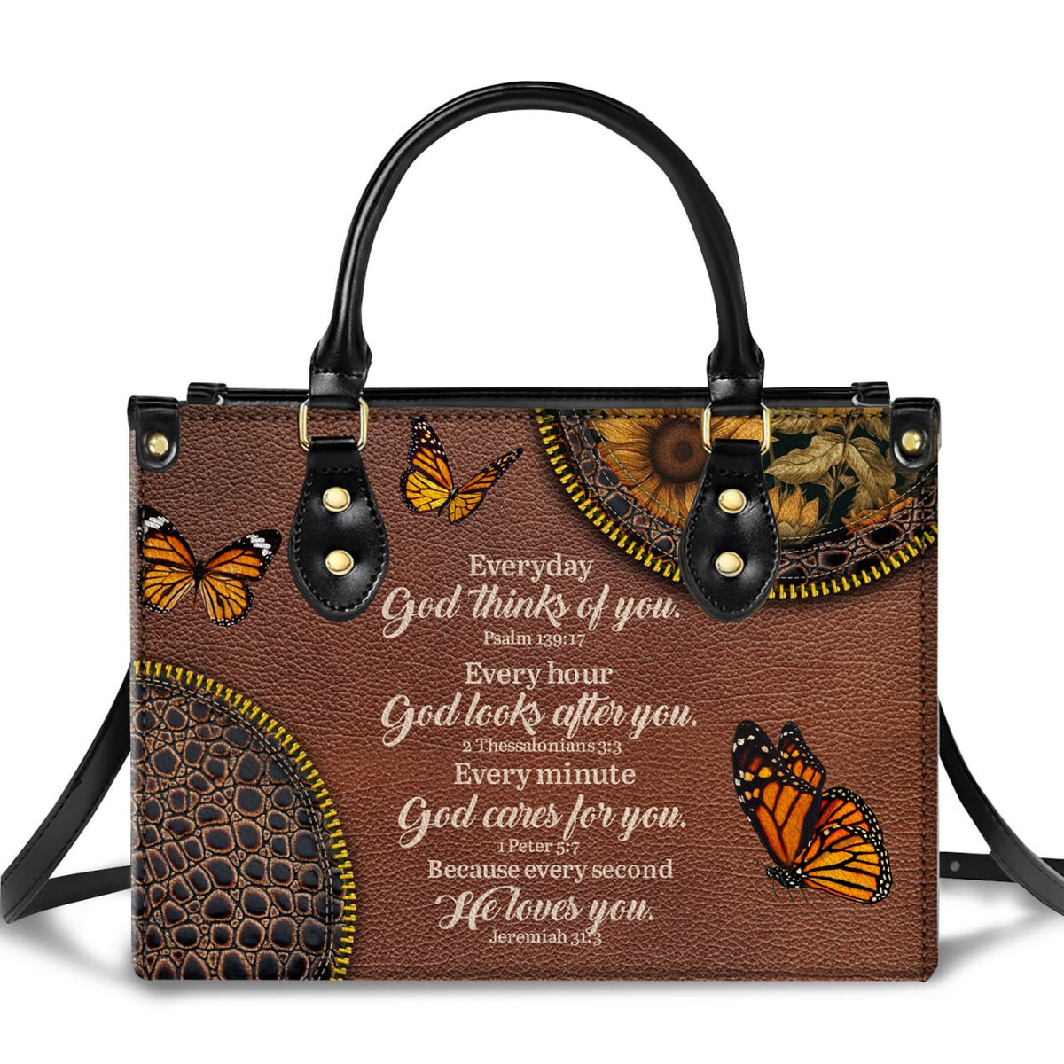 God Loves You Leather Handbag Christian Gifts Bible Verses Religious Gifts