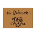 Rottweiler Personalized Doormat, Custom Doormat, Welcome Mat