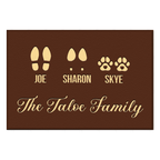 The Custom Family & Pet Name Welcome Mat