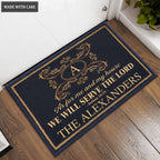 Personalized Monogram Initial Serve The Lord Doormat