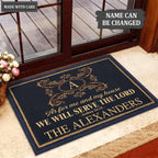 Personalized Monogram Initial Serve The Lord Doormat