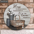 Personalized Blessed Family Circle Sign