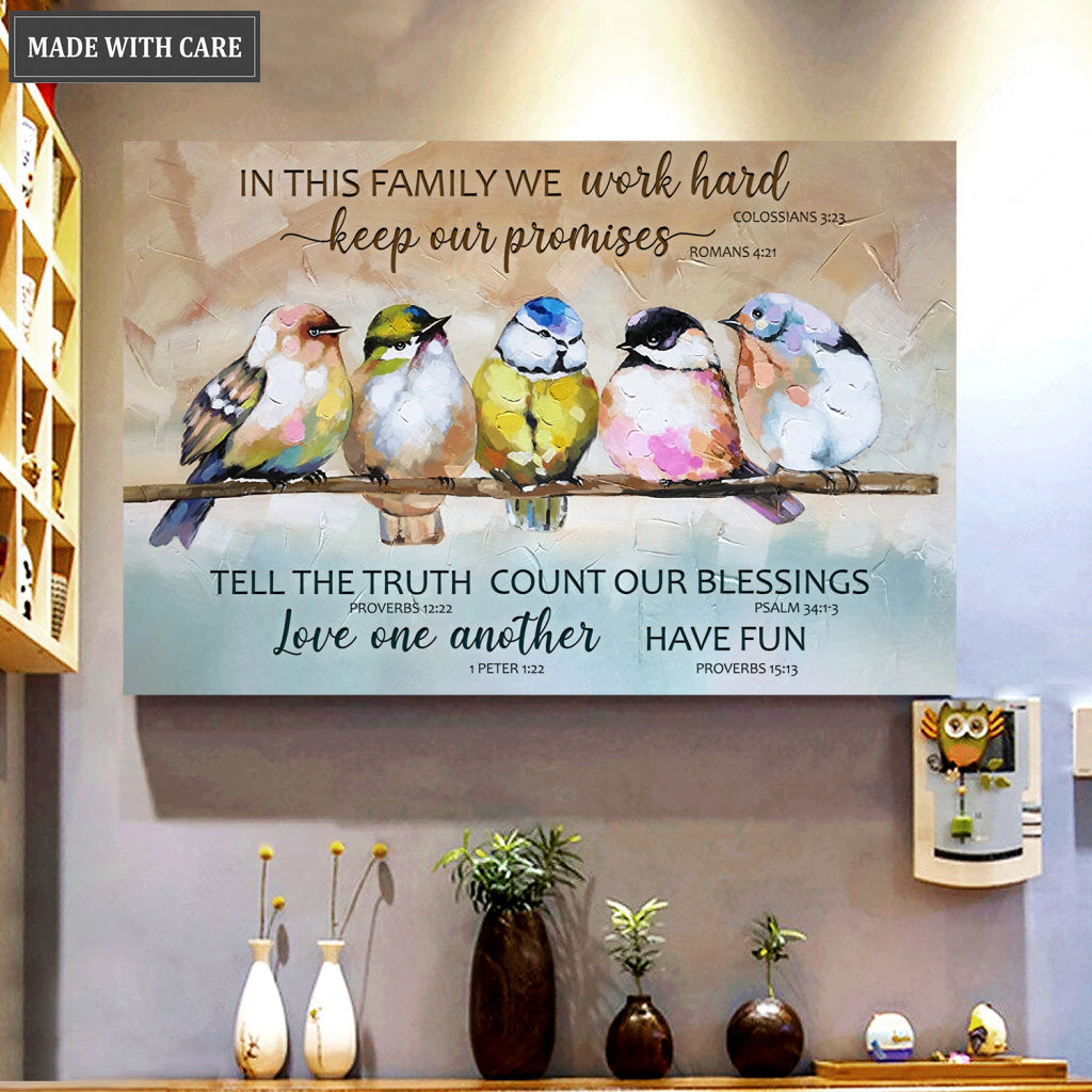 In This Family Bible Verse Wall Art