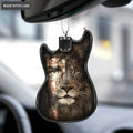 Jesus Lion Face Guitar Ornament