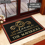 Welcome Grace Mercy And Peace Personalized Doormat