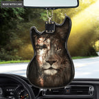 Jesus Lion Face Guitar Ornament