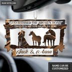 Silhouette Horse Love God Blessed Personalized Ornament