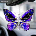 Magic Butterfly Cross Ornament
