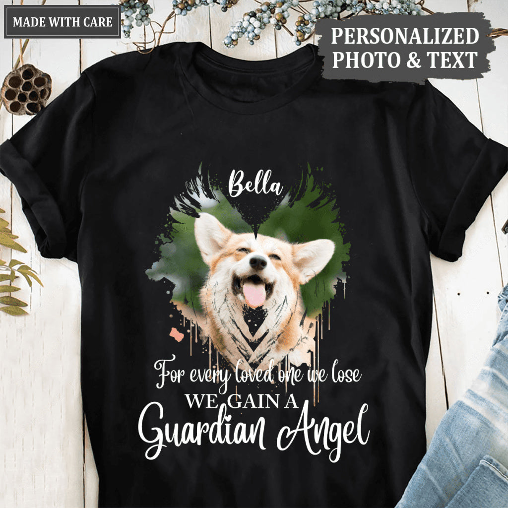 We Gain A Guardian Angel - Personalized Custom Unisex T-Shirt