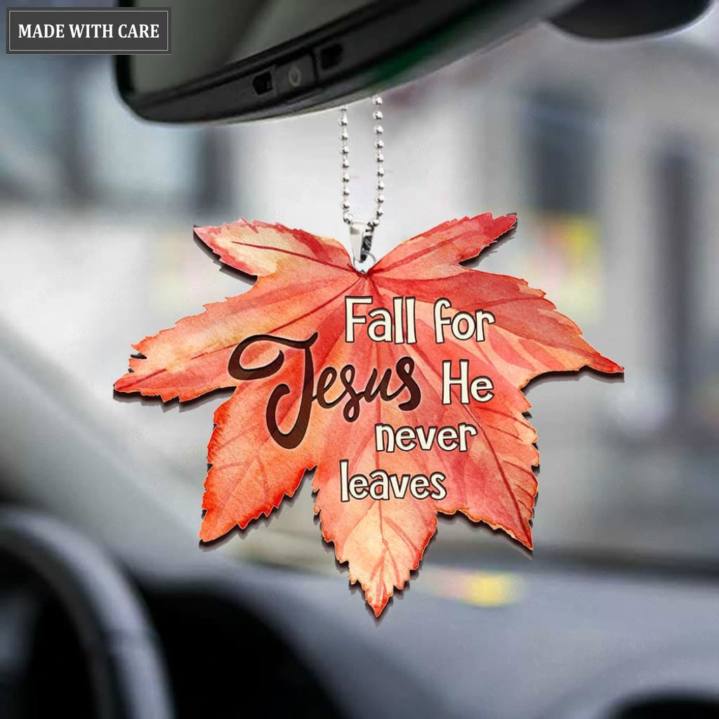 Fall For Jesus Maple Leaf Ornament