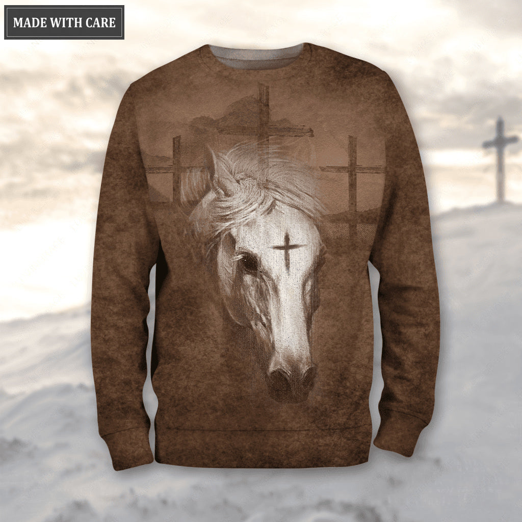 Horse Cross Let Your Faith Be Bigger Than Your Fear Hoodie