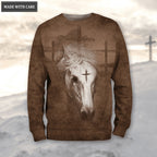 Horse Cross Let Your Faith Be Bigger Than Your Fear Hoodie