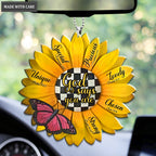 Pink Butterfly Sunflower God Says You Are Ornament