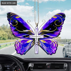 Magic Butterfly Cross Ornament