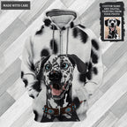 Custom Digital Pet Portrait Hoodie - Personalized Custom Unisex Hoodie