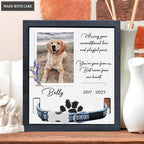 Pet Photo Flower Missing Your Unconditional Love - Personalized Custom Pet Memorial Sign