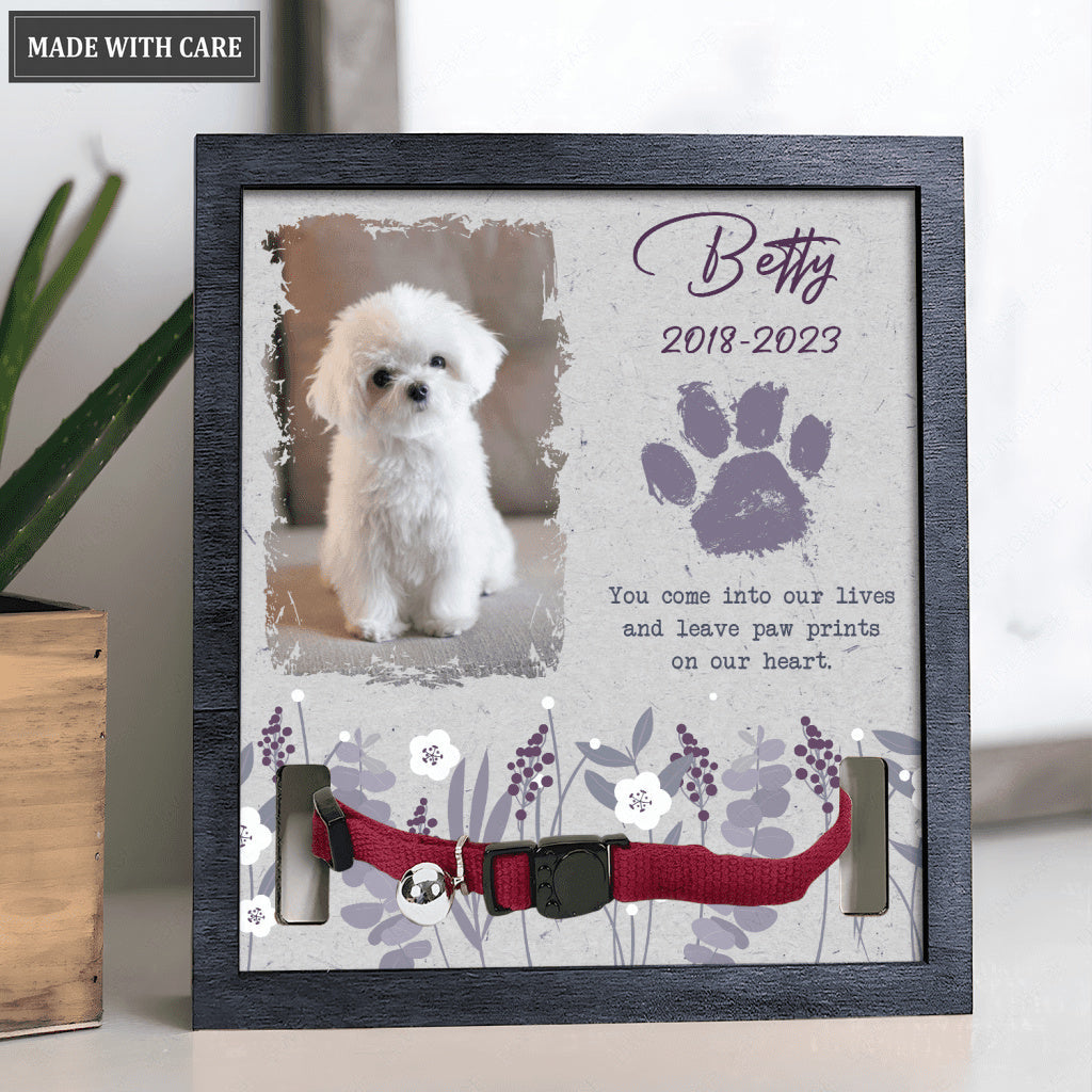 Purple Wildflower You Come Into Our Lives - Personalized Custom Pet Memorial Sign