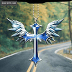 Angel Wing And Cross Ornament