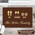 The Custom Family & Pet Name Welcome Mat